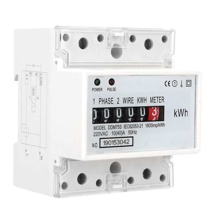 Compteur D’Énergie Triphasé Intelligent DTSD1352 – Rail DIN – 80A – RS485 Modbus – Mesure KWh, Tension, Courant