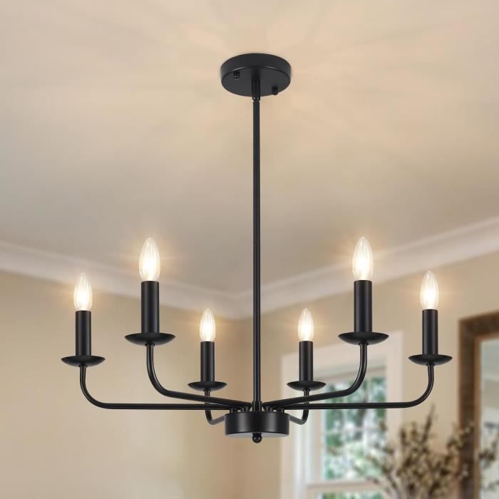 Lustre Salon Moderne 6 Lumières Suspension Luminaire Industrielle ...