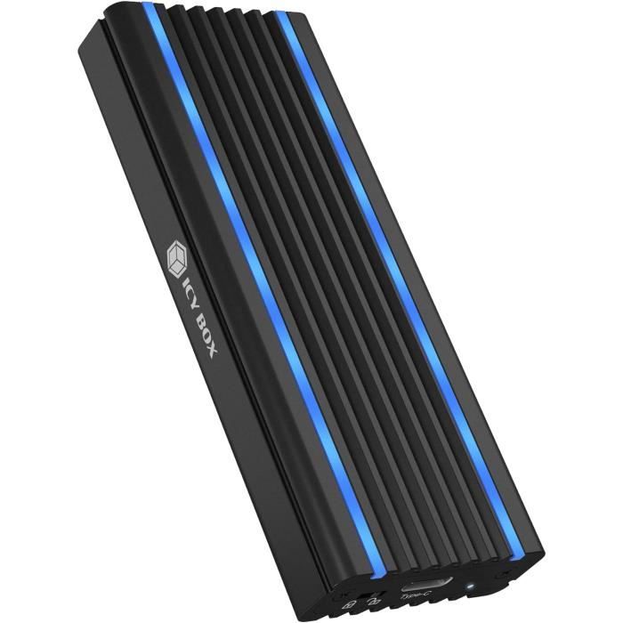 Boîtier SSD NVMe M.2 FIDECO – Adaptateur USB 3.2 Gen 2 (10 Gb/s) – Plug & Play, Portable, Pour Windows/Mac/Linux