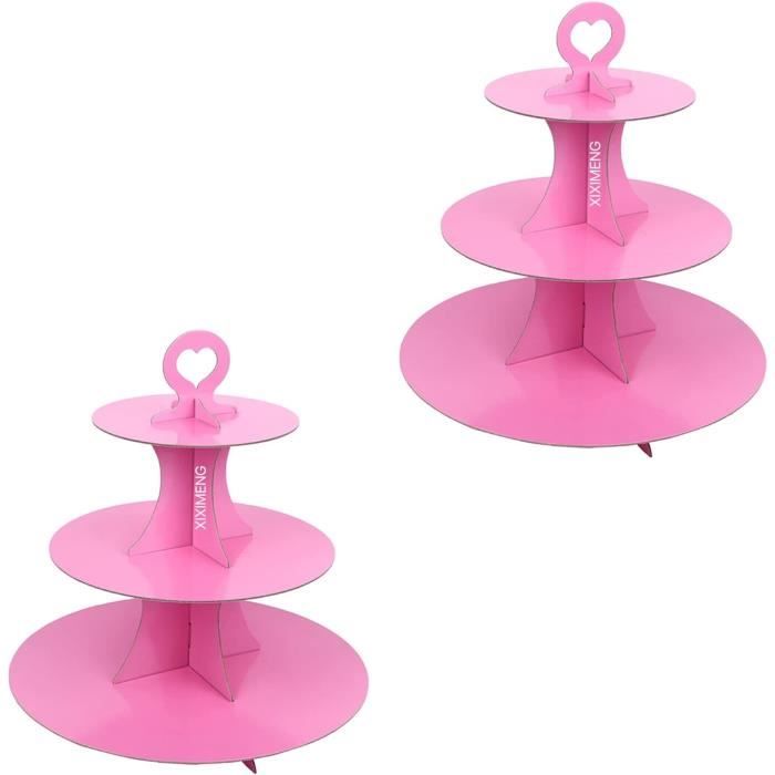 2 Porta Cupcakes 3 Livelli Con Stella - Torri In Cartone Per 12 Cupcake - Feste E Matrimoni - 5