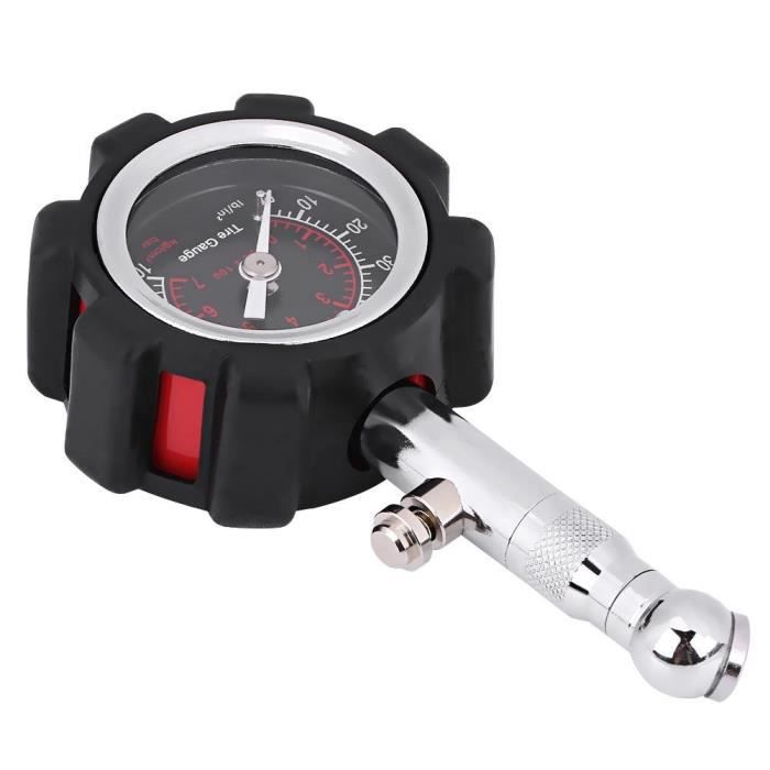 2 Manomètres Pneus à Crayon JNNJ - Jauge Pression Acier Inoxydable - Pour Voiture, Camion, Vélo - 5-50 PSI