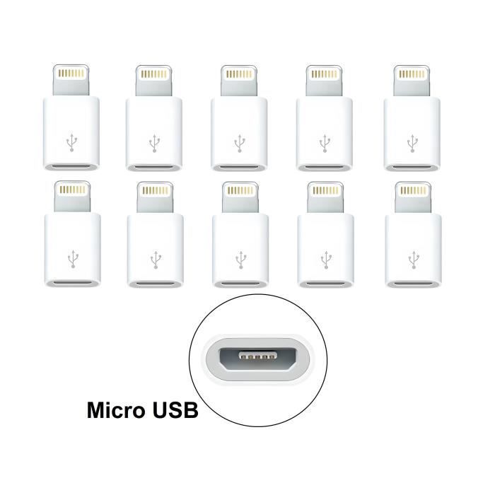 Connectique et chargeurs pour tablette Apple Adaptateur Lightning