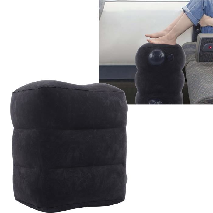 Coussin Repose-pieds Gonflable De Voyage - Taille L, 3 Hauteurs Réglables, Avec Masque Et Bouchons D'oreilles