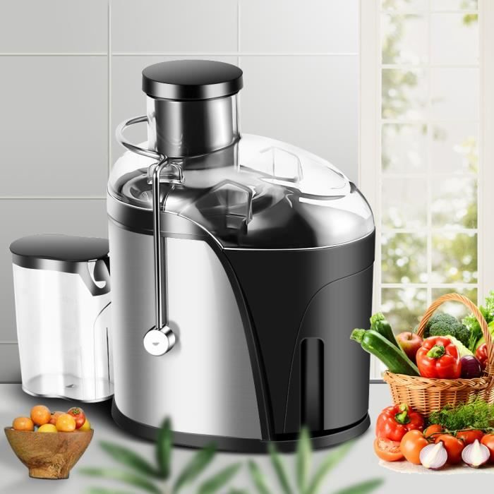 Centrifugeuse Fruits Et Légumes 1100W - Ouverture 85mm - Réservoir 1L - Inox - KESSER