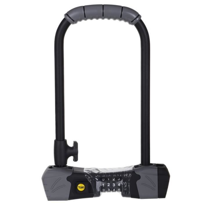 Yale Serrure à combinaison de sécurité standard 230 mm Serrure en U Manille ultra durcie - YCUL2-13-230-1