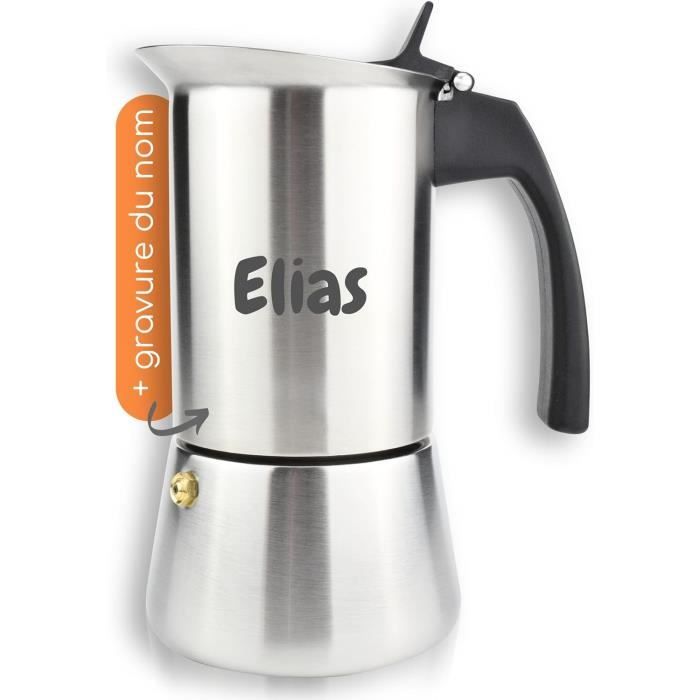 VINATO Cafetière Italienne (Moka) 6 Tasses – Compatible Induction – Acier Inox + Alu – Soupape De Sécurité - 13