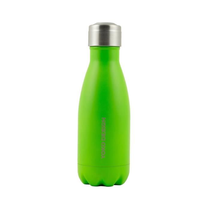 YOKO DESIGN Bouteille isotherme double paroi 260 ml vert mat