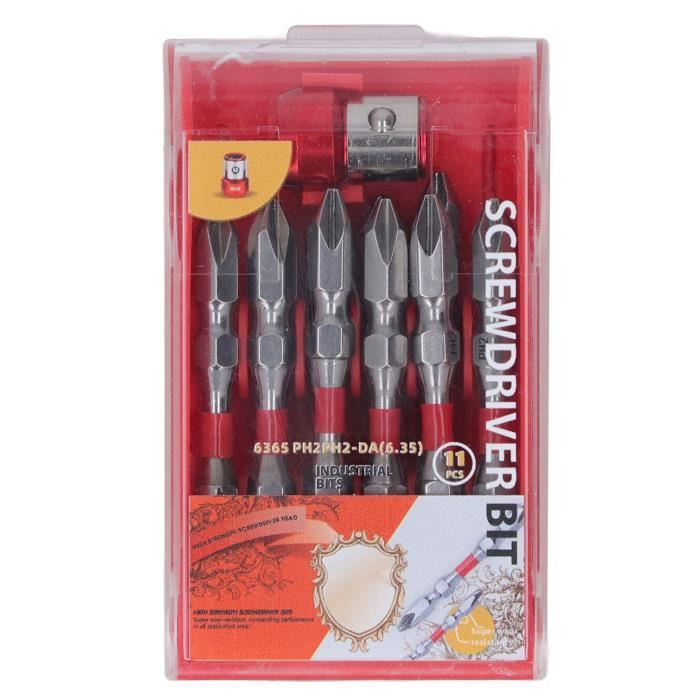 Embouts De Tournevis à Tête Cruciforme Hexagonale, Longue Tige Hexagonale, Jeu D'embouts De Tournevis électriques, Kit De Perceuses, Accessoires Pour Outils à Main, 6x100, 6 Pièces Par Lot