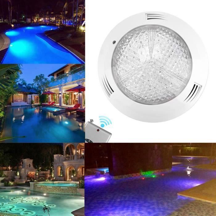 AZ15479-lumière sous-marine à LED AC12V 35W 360LED RGB Lampe sous-marine multicolore étanche pour piscine avec télécommande