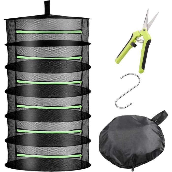 Coopache 4 Couches Filet de Séchage Suspendu pour Herbe Viande Coopache 4 Couches Filet de Séchage Suspendu pour Herbe Viande