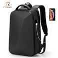Noir régulier - sac à dos pour hommes d'affaires, avec chargeur USB, Anti-vol, étanche, noir, ultraléger, pou-1