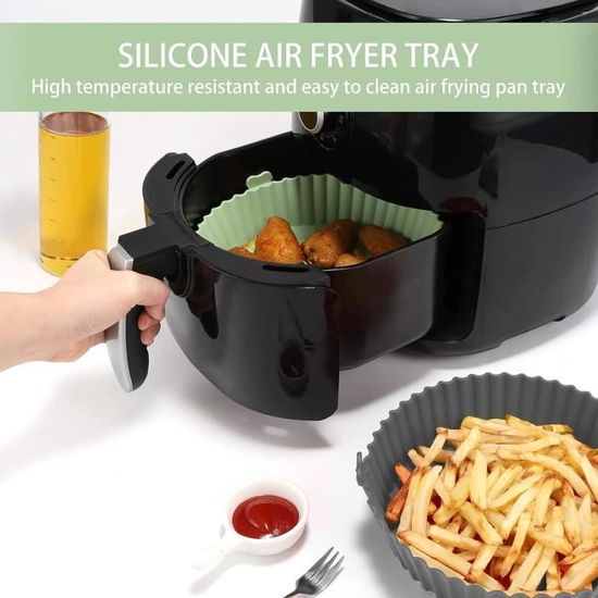 Generic 3 Pièces Moule Silicone Air Fryer, Accessoires pour Friteuse  Réutilisable à prix pas cher