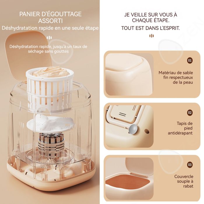Machine à Laver Portable 9L - Mini Lave-Linge Pliant Compact Manuel Pour Appartement, Voyage Et Sous-Vêtements - Bleu
