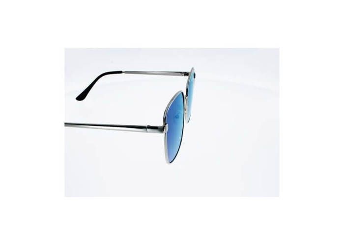Lunettes de soleil Métal AD SOL 20019 Argent verre miroité Bleu