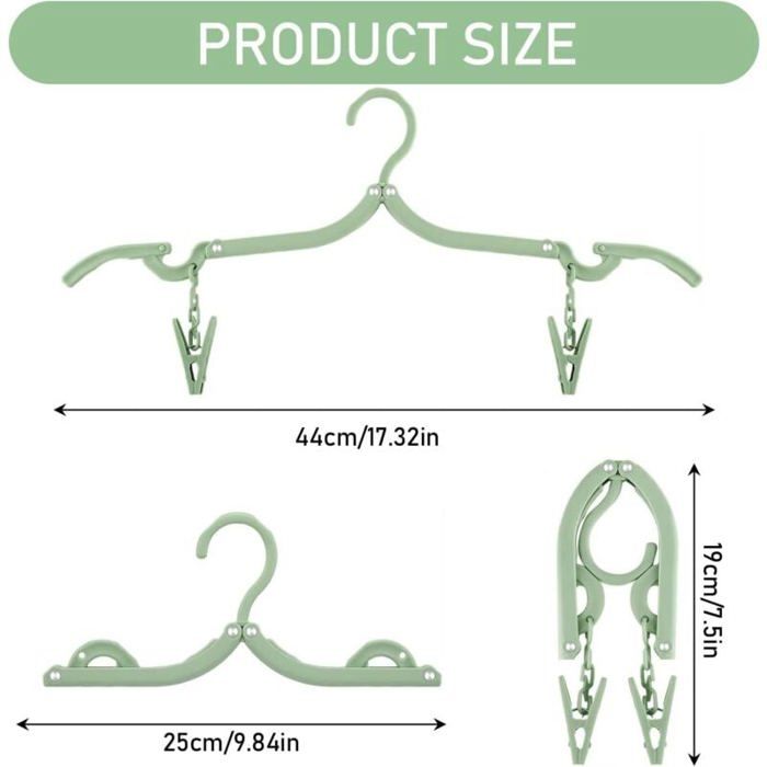 Lot De 30 Cintres Réglables En Plastique Antidérapant Pour Pantalon De Tout-petit, Vêtements De Chambre D'enfant, Robes De Fille, 27,9 à 36,8 Cm, Blanc