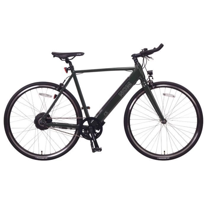 Velo electrique Urbain NCM C5 Taille M Batterie 36V 12Ah 432Wh Single speed Vert Fonce Cdiscount Sport