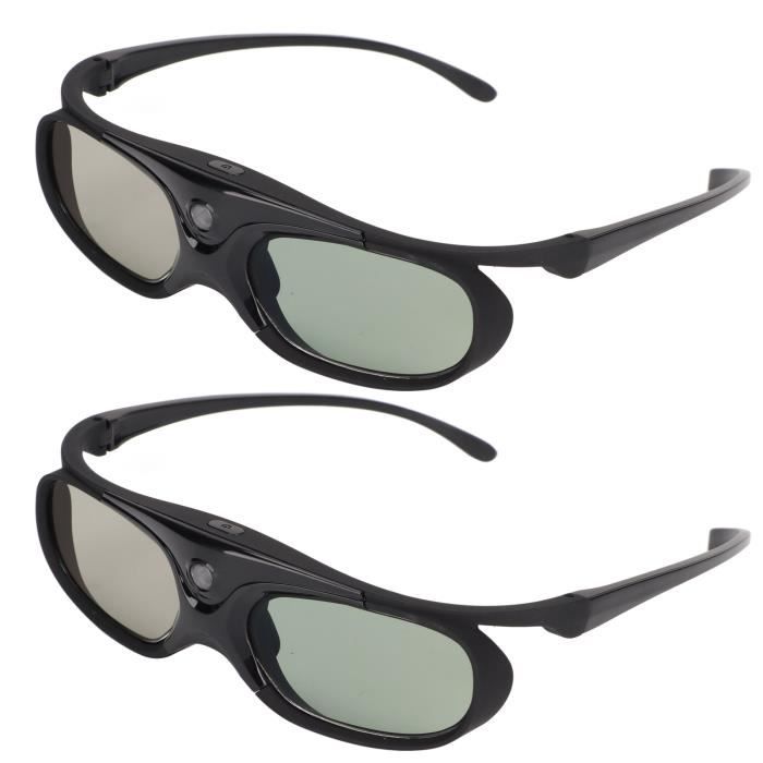 Lunettes 3D Actives DLP Link Pour Projecteurs - Rechargeables, Compatibles DLP 3D
