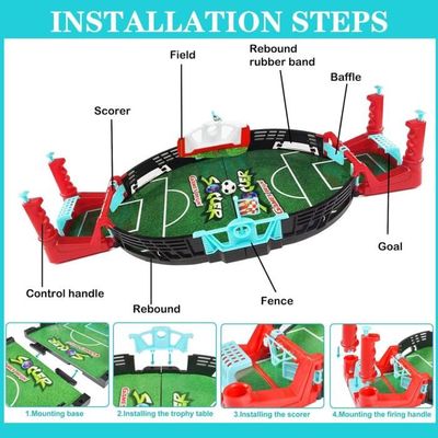 Vibbang Mini Jeu De Baby-Foot, Match De Baby-Foot Sur Table, Jeu De Baby Foot Match De Baby Foot Sur Table Jeu De Plateau De Football De Table Avec 6 Balles Jeux De Soci Amz B0
