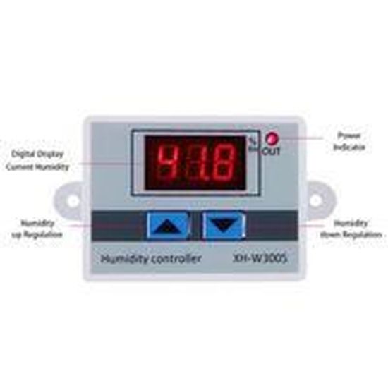 XH-W3005 Humidistat numérique contrôleur d'humidité régulateur hygromètre intérieur extérieur humidomètre détecteur de mositu 220v