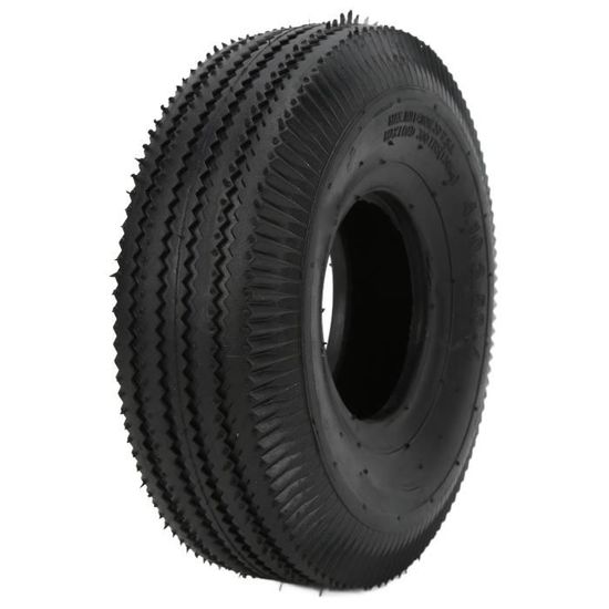 Alomejor 4.10‑3.50‑4 Pneu à Chambre à Air En Caoutchouc épaissi Pneu Extérieur Intérieur Pneumatique Pour Tricycles électriques Chariots Remorques De Jardin Tondeuses à Gazon