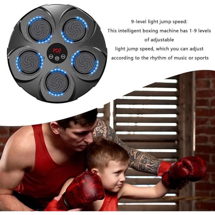 Music boxing machine murale 40cm avec sous gants boxe Connexion Bluetooth  Chargement USB Formation Professionnelle-Enfants-Fitness - Cdiscount Sport