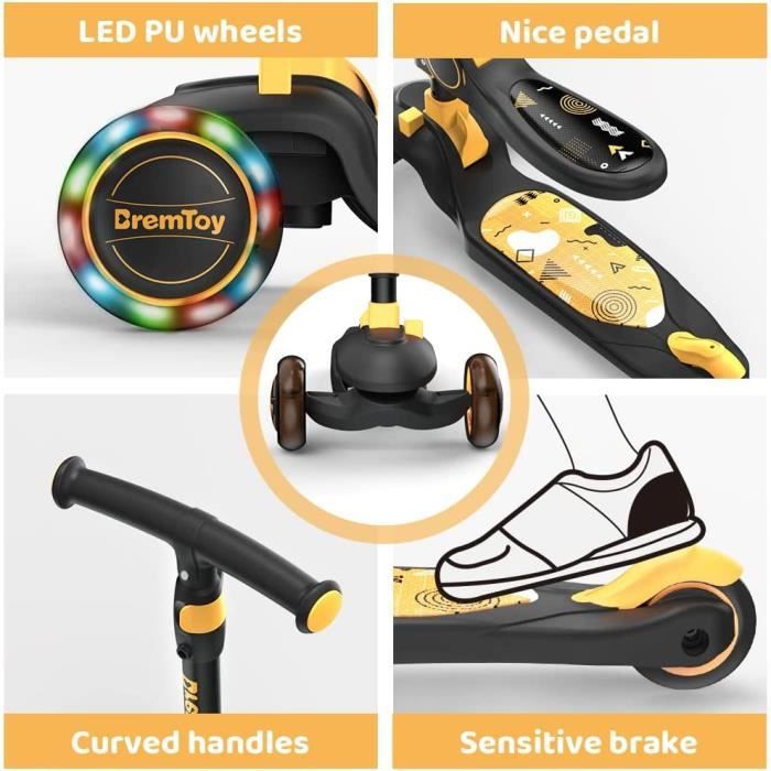 Guidon Enfant Pour Trottinette électrique – Réglable, Poignée Antidérapante En Silicone, Compatible Xiaomi M365 Et Diamètre 25-40 Mm