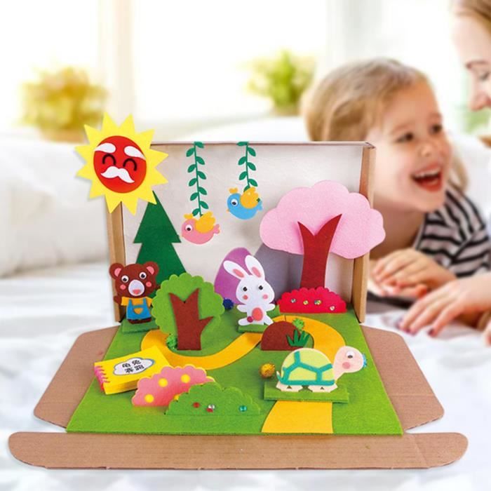 Kit Couture Feutre Animaux - 10 Modèles - Enfants Débutants - Cadeau Créatif