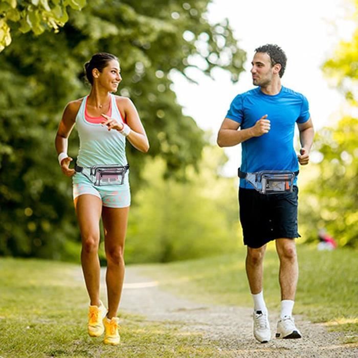 Sac Banane Femme Homme Transparent Sac de Taille Fanny Pack Ceinture R glable Imperm able Mode L ger Outdoor Sport Waist
