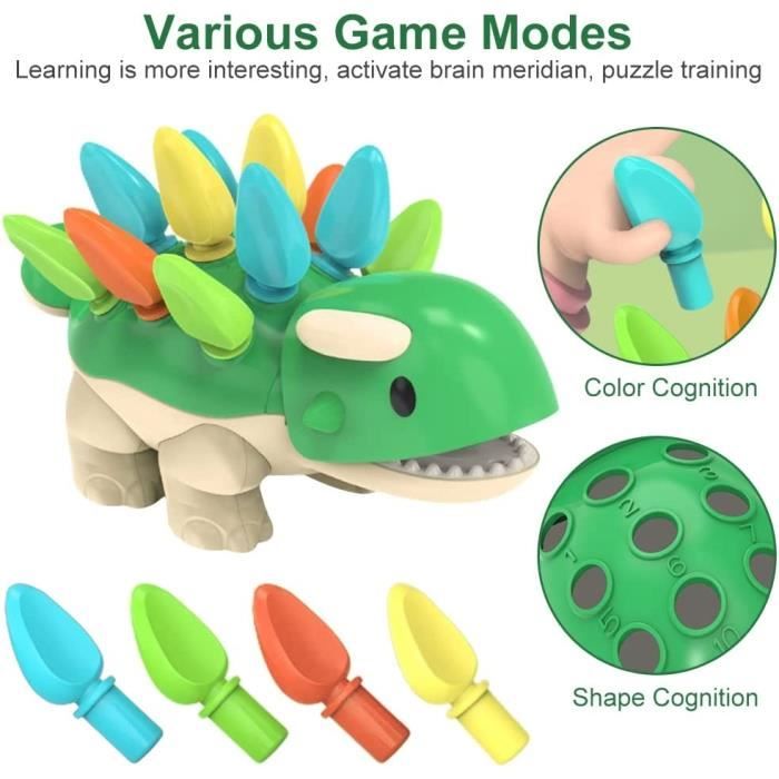 Jeux Enfant 1 an,Jouet Dinosaure,Jouet éducatif pour Les Tout-Petits,Jouet  Montessori à Partir de 1 à 2 à 3 Ans - Cdiscount Jeux - Jouets