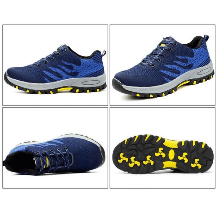 Chaussures de Securite Homme Safety Shoes Sport Antiderapan en Plein Air Bleu Bleu Cdiscount Pret a Porter