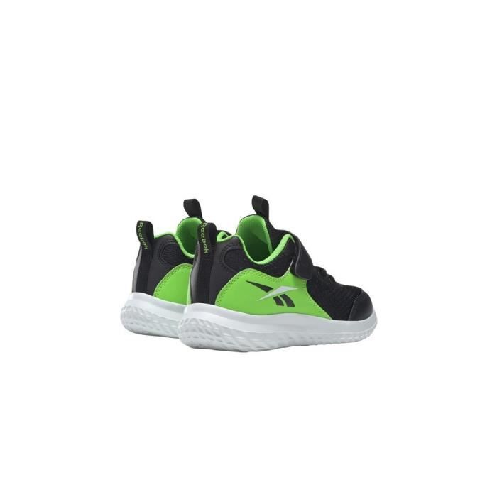 Baskets enfant REEBOK Rush Runner Noir Vert Dessus synth tique