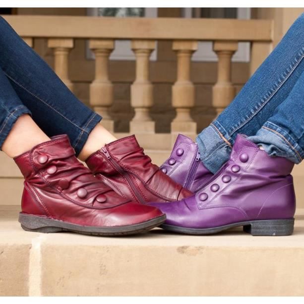 Bottines violettes femme online