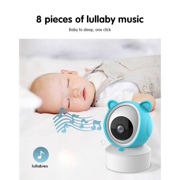 Babyphone Caméra BOIFUN 1080P 5 - PTZ 350° - Surveillance Mouvements & Son  - App Smartphone - Cdiscount Puériculture & Eveil bébé