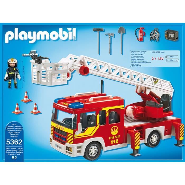 Playmobil (5362) Le camion de pompier lumineux et sonore - City Action 