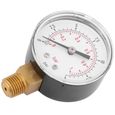 Compteur de Pression D'eau, Mini Manomètre Basse Pression pour Carburant, Air, Huile ou Eau 0-15 Psi/0-1 Bar BSPT Manomètre-3
