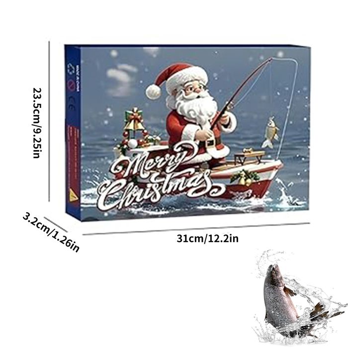 Calendrier De L'Avent Pêche 2024 - 24 Jours De Leurres Et Accessoires - Cadeau Noël Pour Pêcheurs