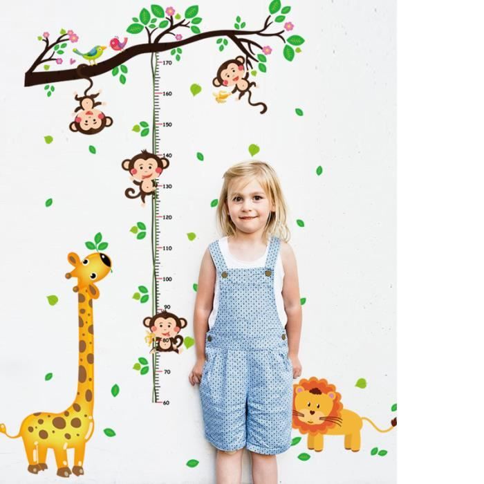 BuxiuGK Toile De Mesure Hauteur Amovible Pour Enfants - Tableau Croissance 200cm X 20cm