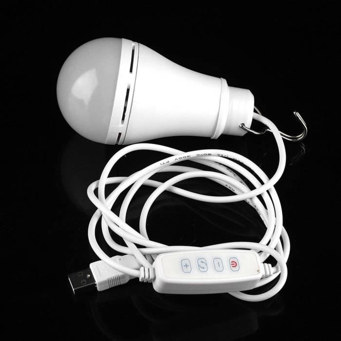 Greensen 5V USB LED ampoule lampe de secours pour le camping en plein air  randonnée lecture à la maison, ampoule rechargeable d'urgence, ampoule LED  