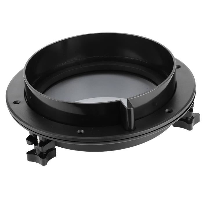 Hublot De Bateau 10 Pouces Rond Noir – Verre Trempé, ABS, Inox 316 – Parfait Pour Yacht Ou Camping-car