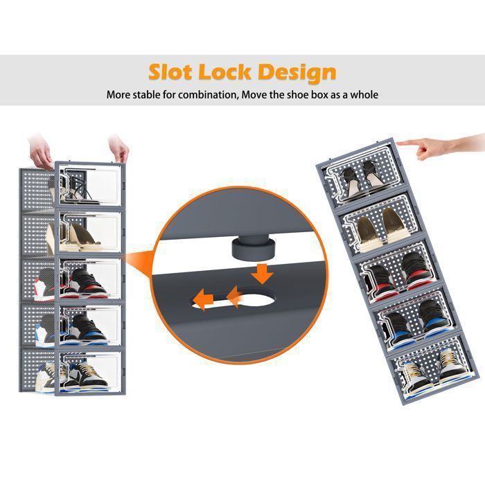 Lot De 10 Cintres Magiques 5 Hôtes - Économiseurs D'Espace Pour Placard, Pliables, Noir