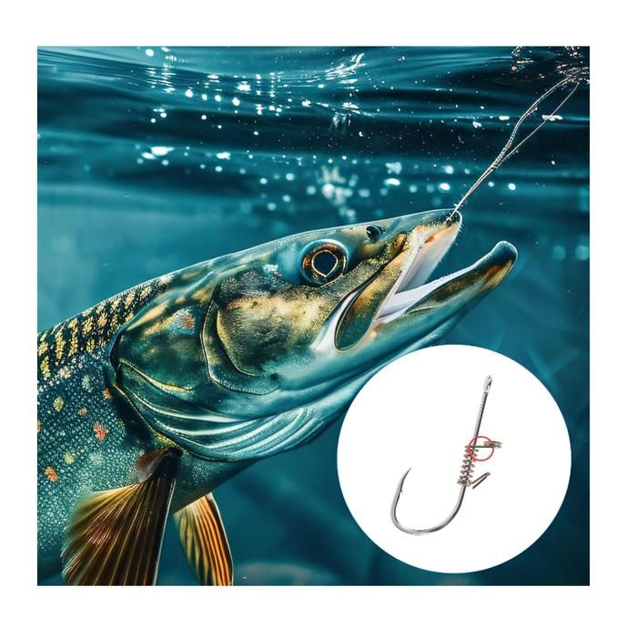 10 Hameçons Lumineux Pour Crevettes Vivantes - Acier Carbone Barbelés - Pêche En Eau Salée - 2