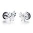 Boucles Doreilles Triple étoiles Clous Doreille Acier Inoxydable Pour Homme Et Femme 9mm