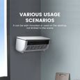 Climatiseur Mural Portable Rechargeable Par USB Sans Perçage Pour Bureau Refroidissement Rapide Petit Rafraîchisseur White