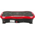 HUGUANGh® Plateforme vibrante Modèle papillon LCD avec haut-parleur Bluetooth USB noir et rouge-0