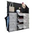 Meuble A Chaussures 18 Cubes Etagere De Rangement Pratique