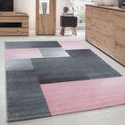 CARPETTEX Tapis de salon chambre coucher salle manger poil court design moderne Rose 120 x 170 cm
