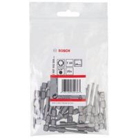 Bosch 2607002509 Embout de vissage qualité extra-dure T10, 49 mm Entraînement ISO 1173 E6.3, queue six-pans mâle 1/4, 25 pià¨ces