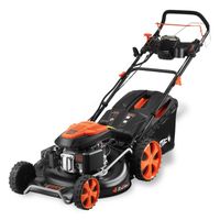 Tondeuse thermique autotractée démarrage électrique vitesse réglable 196cm3 53cm - FUXTEC FX-RM5396esPRO - 6CV 70L