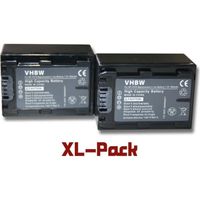 2 batteries de secours pour Sony NP-FH40, NP-FH50, NP-FH60, NP-FH70, NP-FH100 - De la marque vhbw - Technologie: Li-Ion - Capacit…