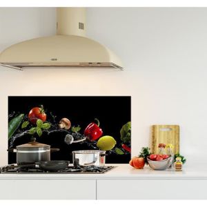 Fond De Hotte Epices En Panneau Composite Aluminium L 60 X H 70 Cm Achat Vente Credence Fond De Hotte Epices En Cdiscount